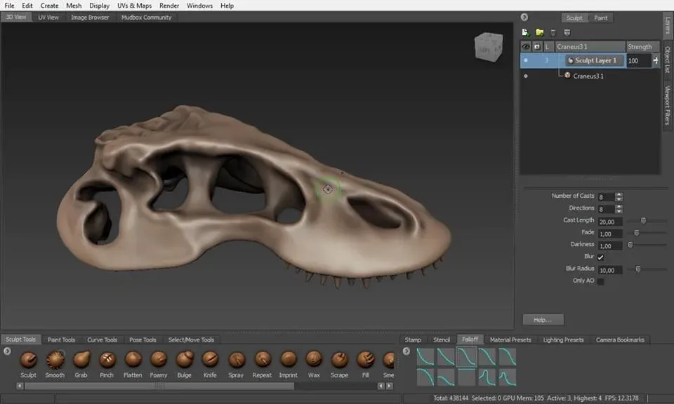 Komodo Dragon Skeleton 3D print model