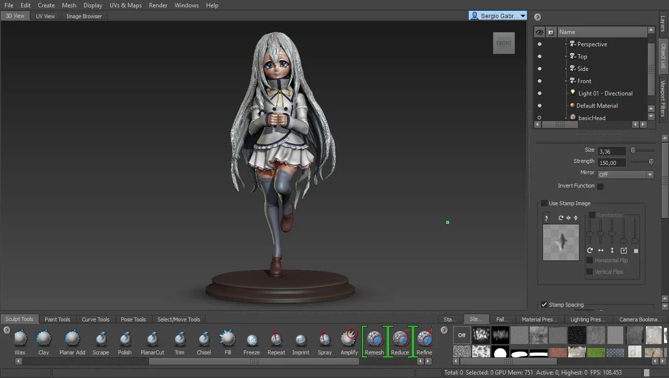 Est 3D Printable Figure Serei Tsukai No Blade Dance 3D print model