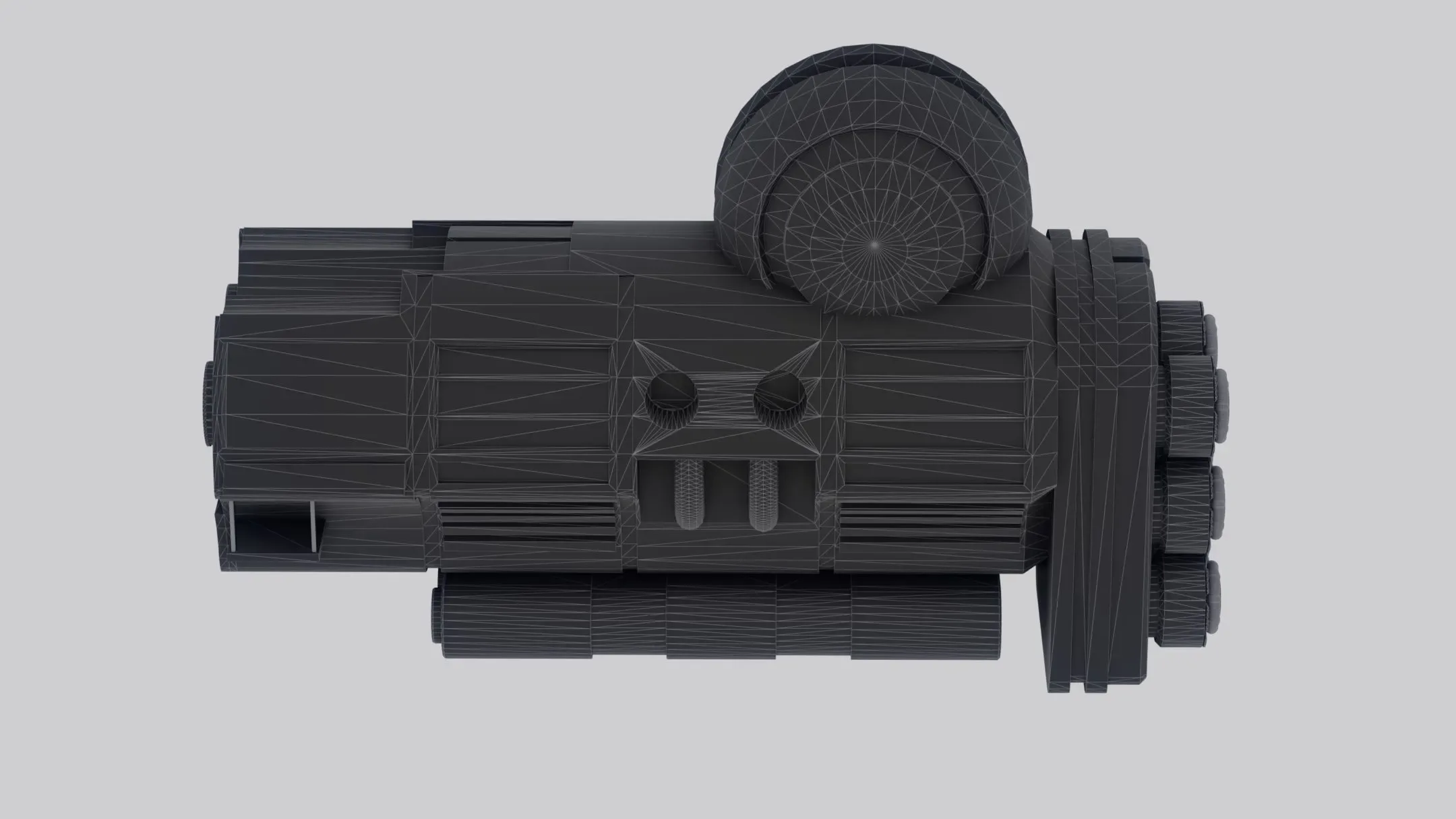 Galactic Core spaceship low-poly