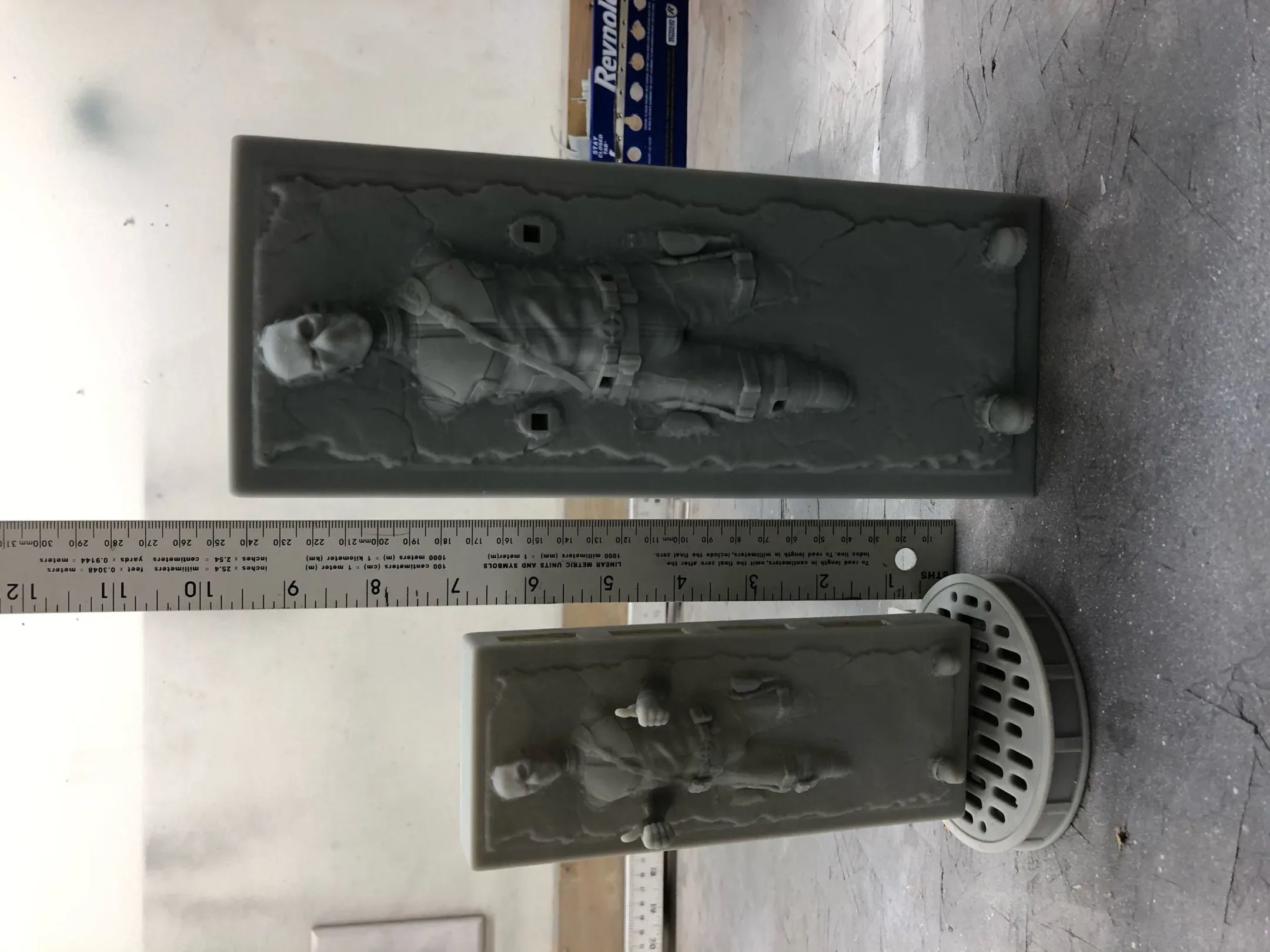 Deadpool in Carbonite 3D Printable Sculpture 3D print model