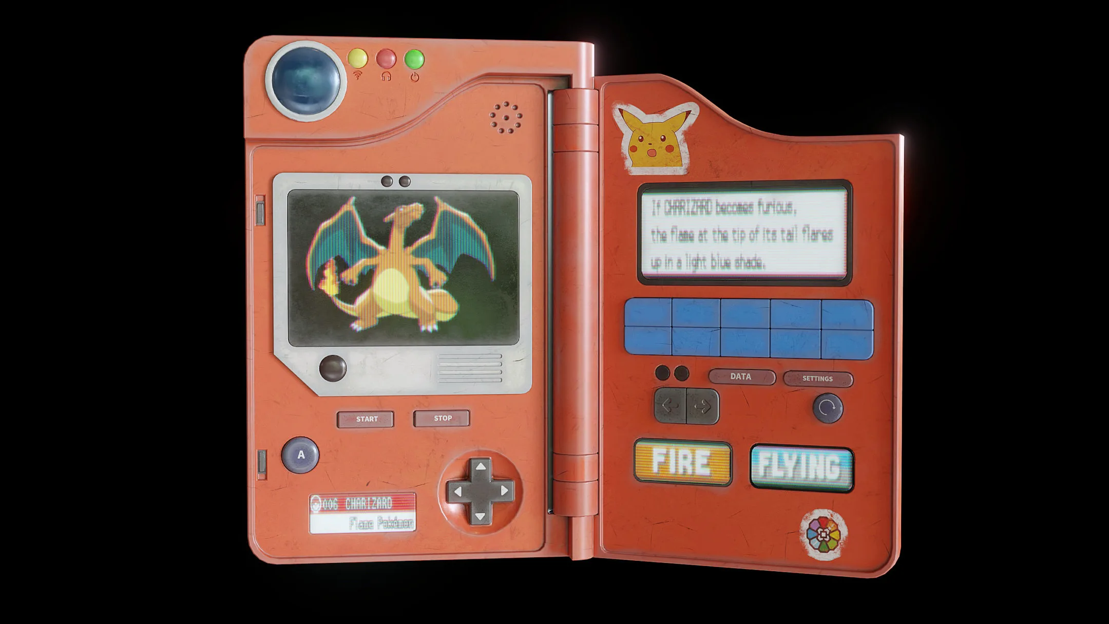 Creating a Pokedex in Blender and Substance Painter