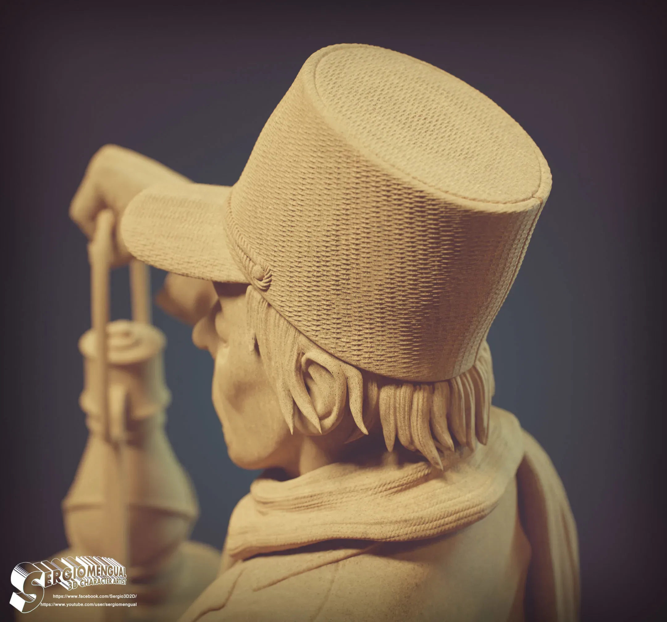 Haunted Mansion Silas the Caretaker 3D Printable Diorama 3D print model