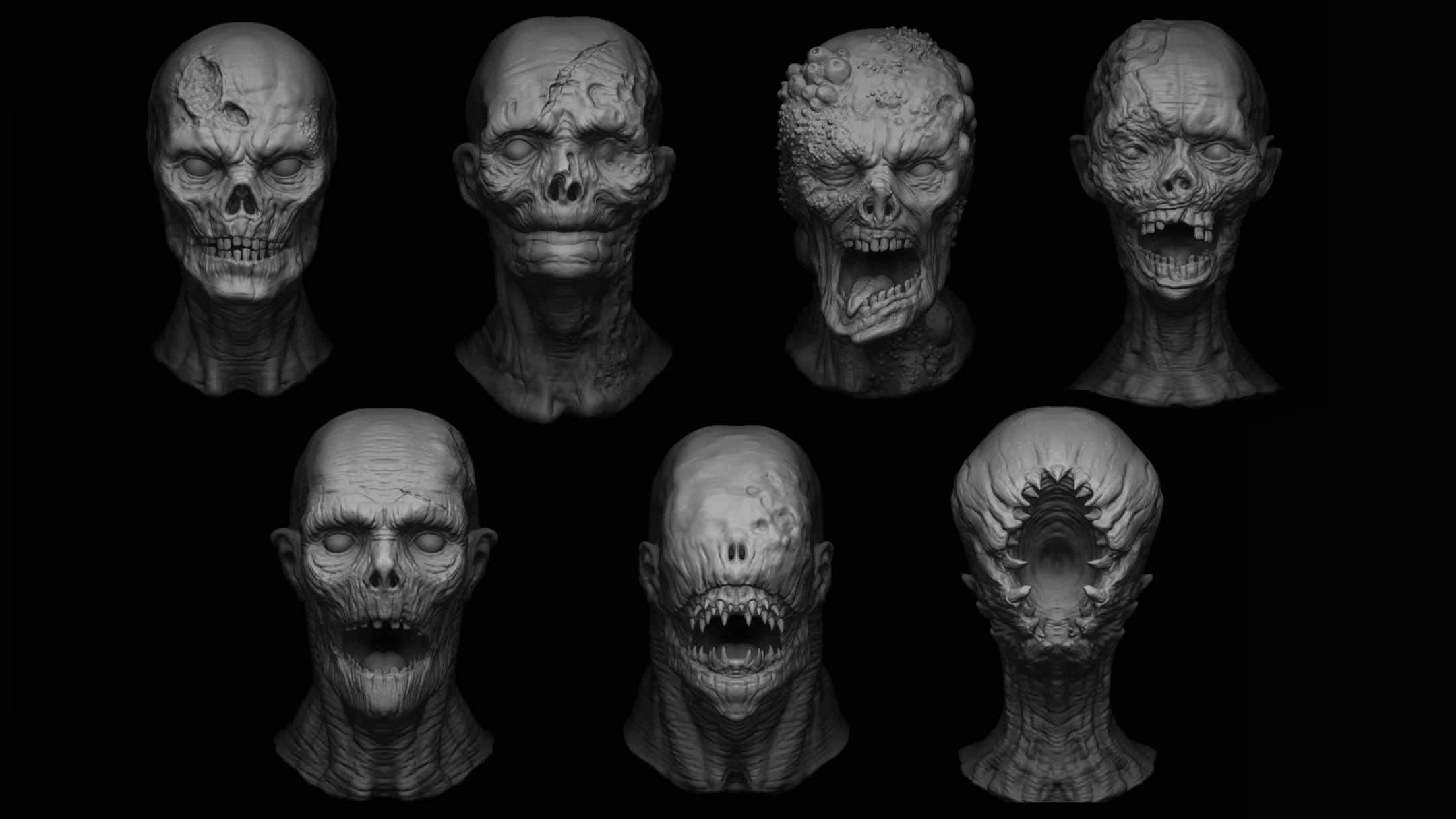 Zbrush - Undead Creature Brush mega Pack