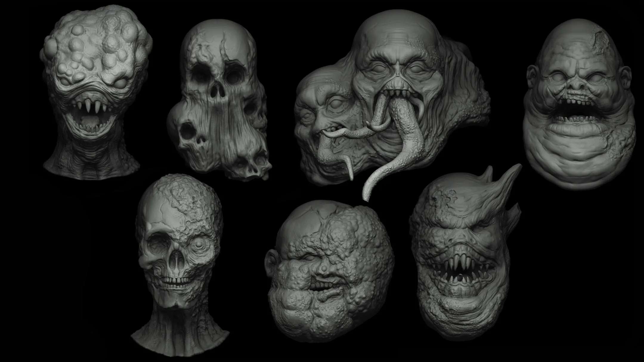 Zbrush - Undead Creature Brush mega Pack