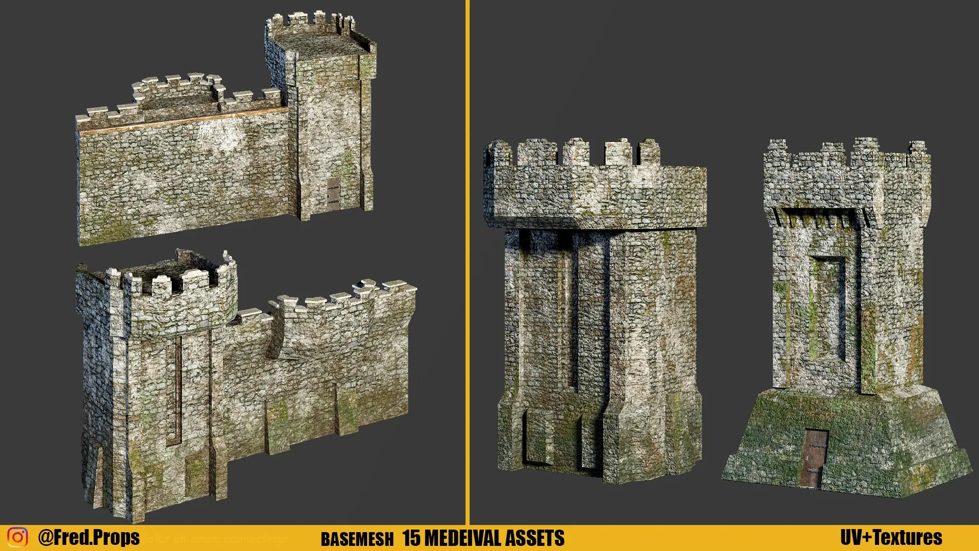 MEDIEVAL ASSETS Vol 2 + Textures