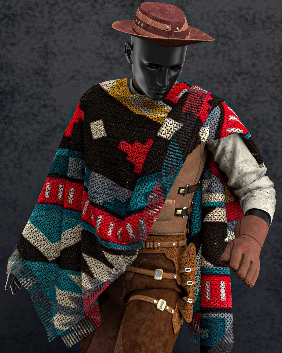 Western No.2 (Marvelous Designer & Clo3d & FBX & OBJ & Texture)