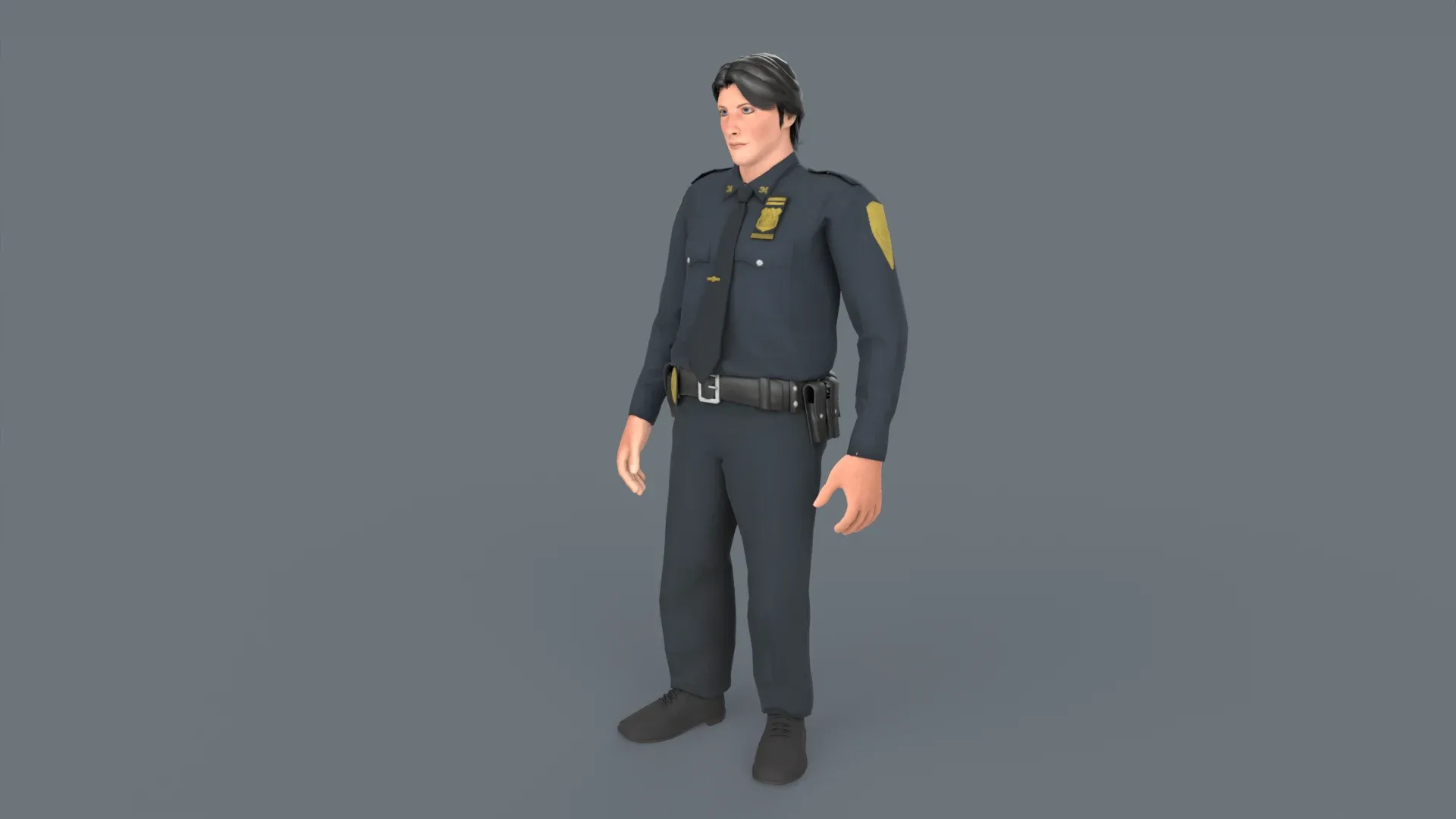 Police Boy - Game Ready