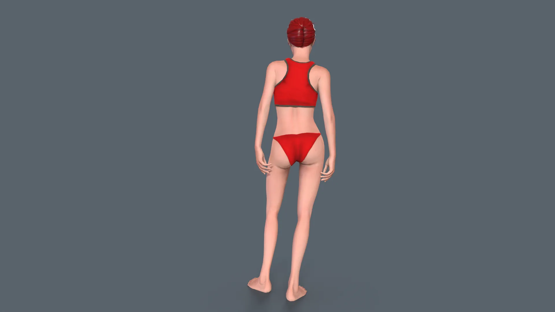 Red Woman - Game Ready