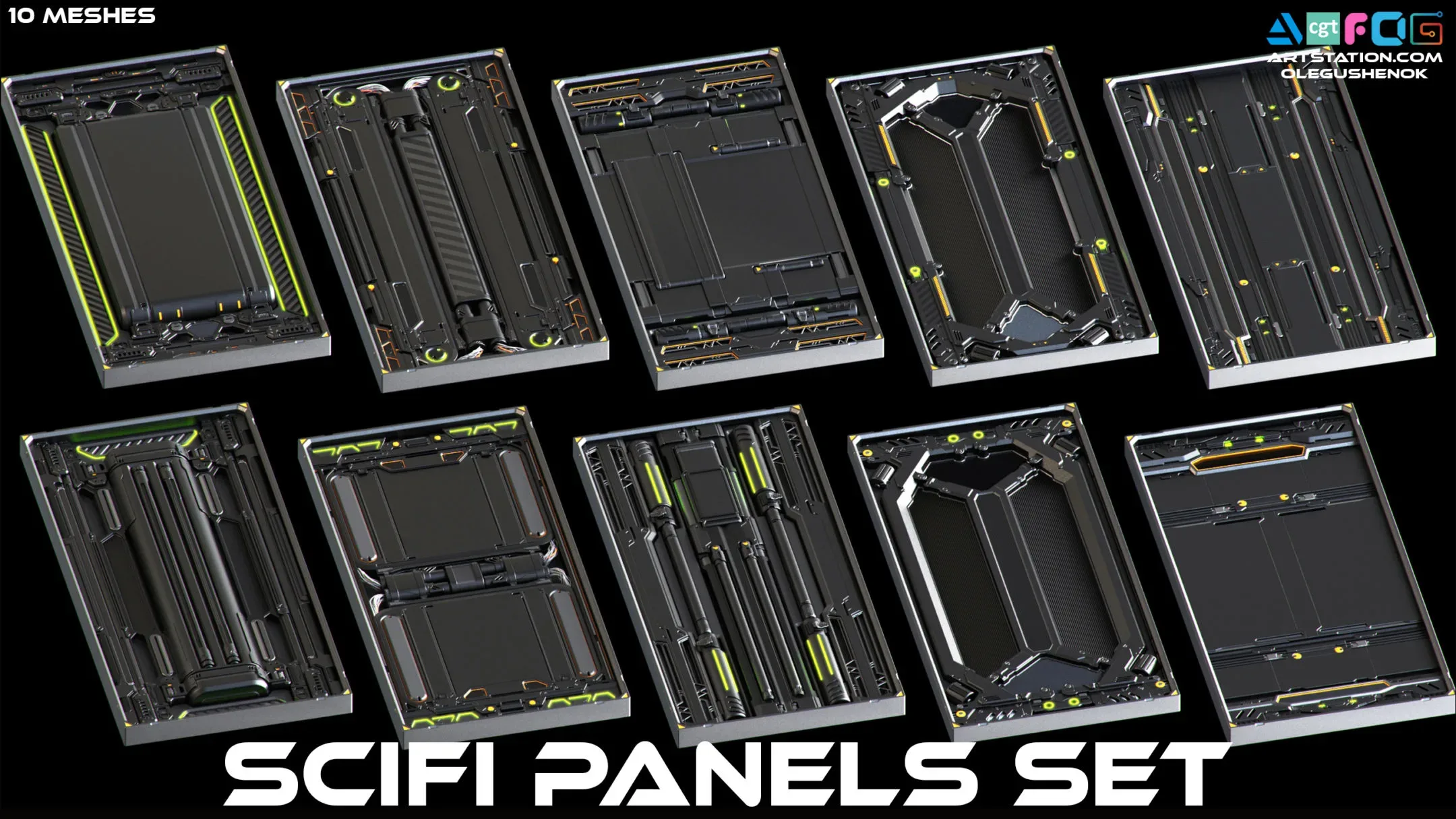 SciFi Panels Set