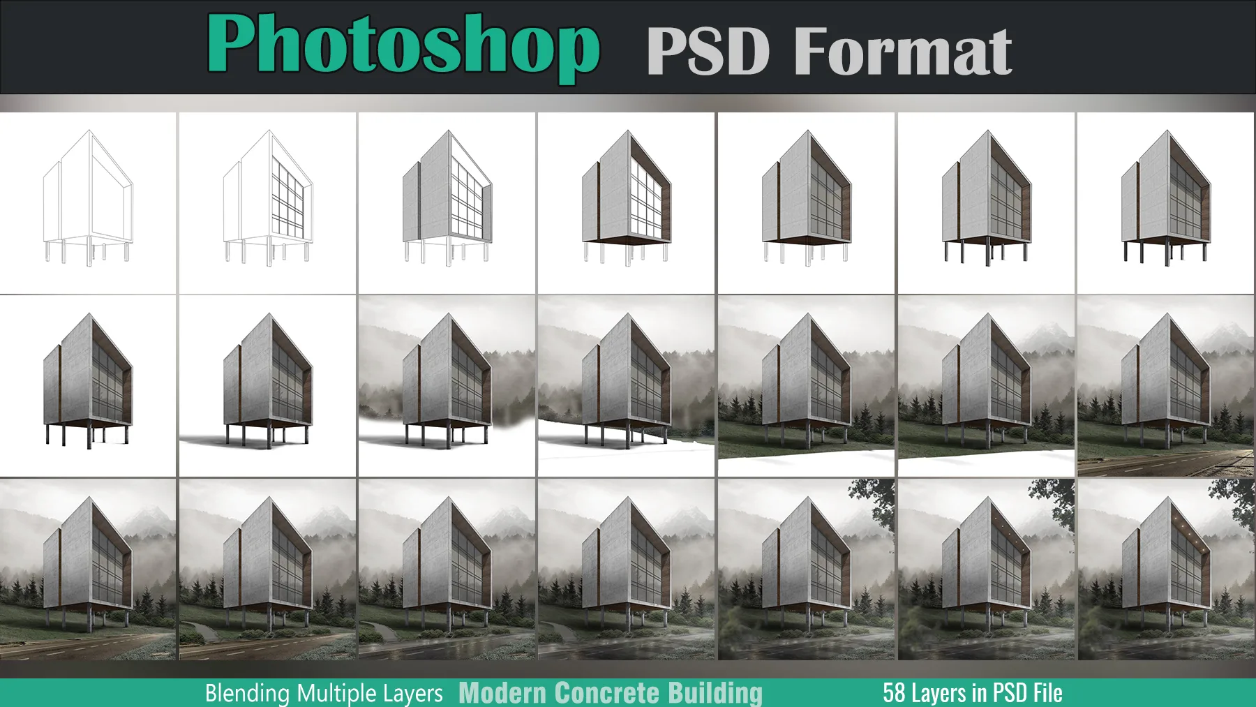 Concrete Building - PSD Open layer