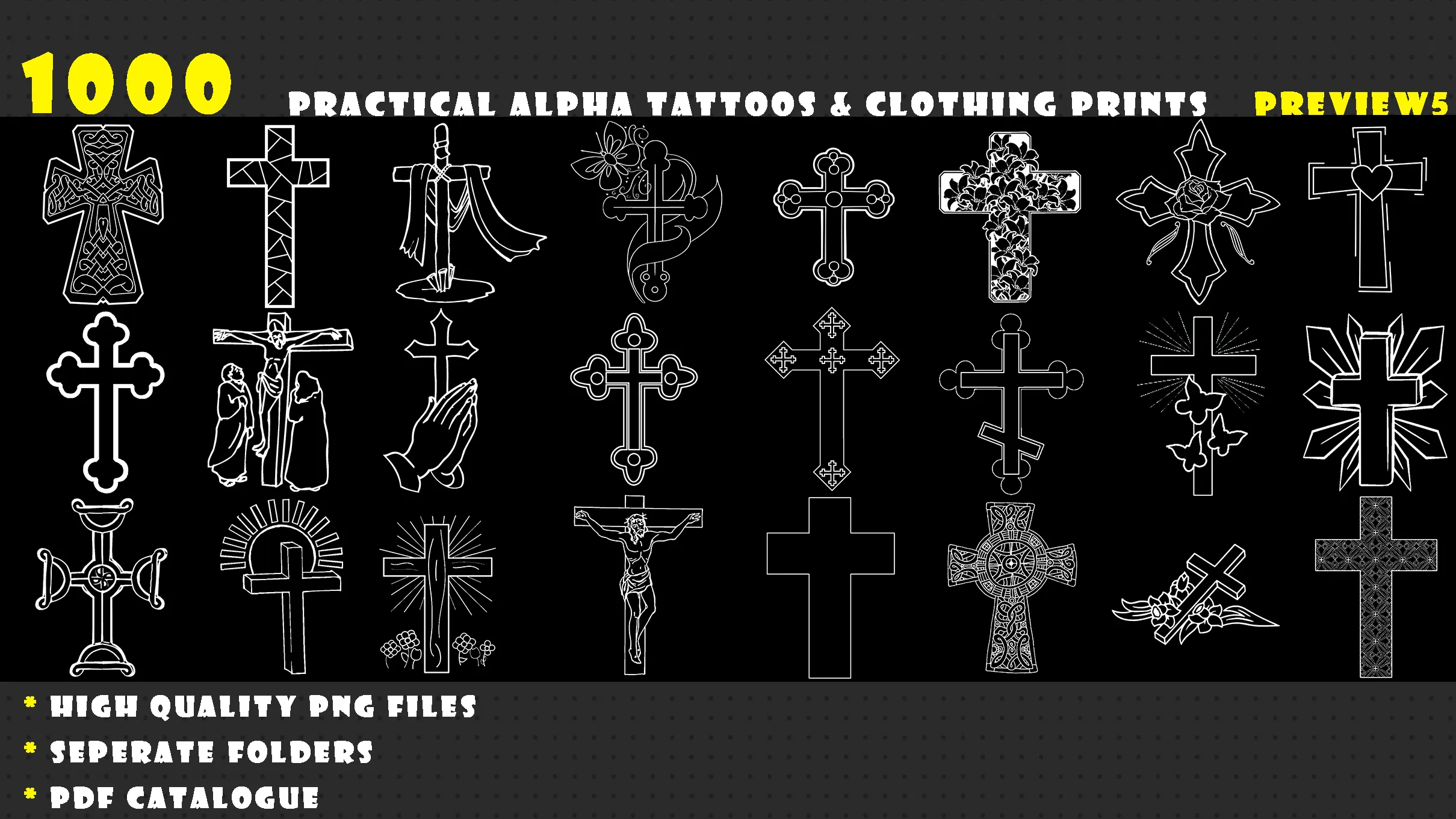 1000 Practical Alpha Tattoos & Clothing prints