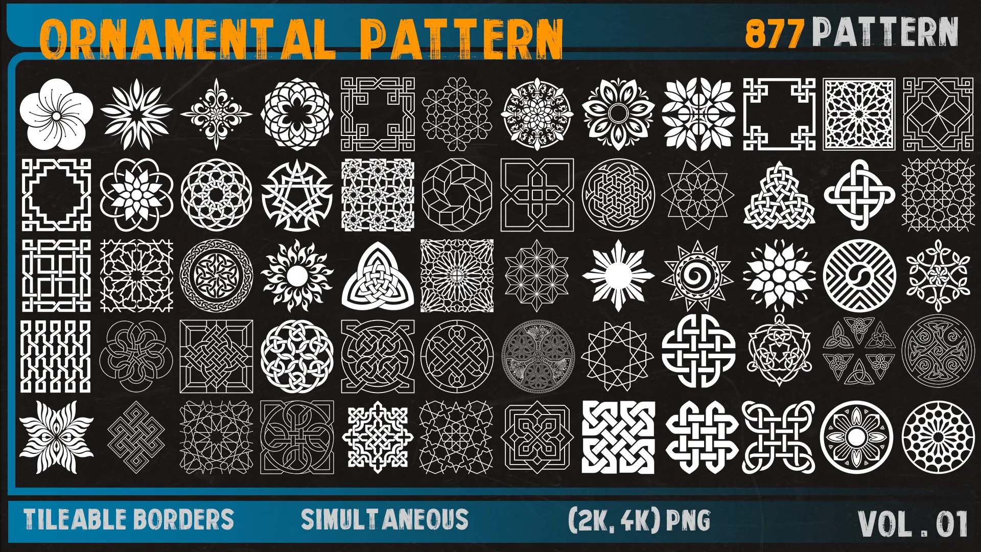 Ornamental pattern vol 01