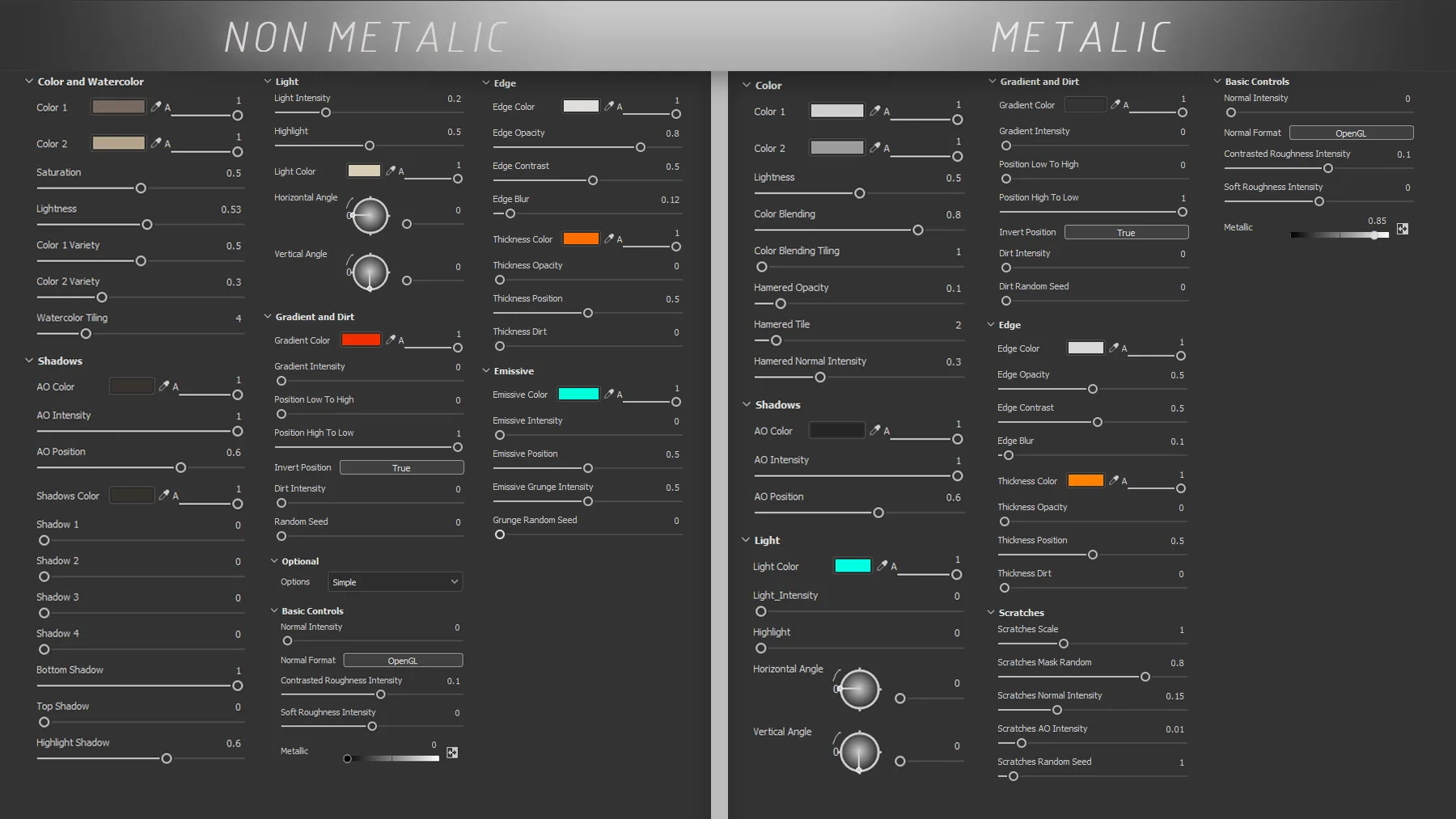 Stylized Material Generator For Substance Painter (SBSAR) Vol.3