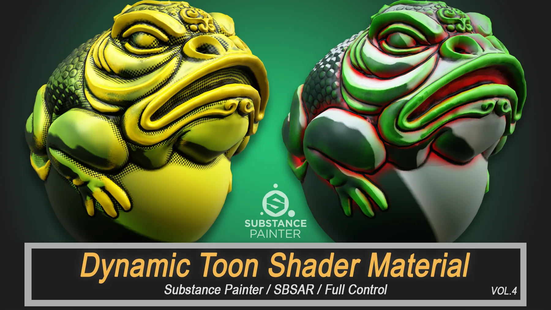 Dynamic Toon Shader Material For Substance Painter (SBSAR) Vol.4