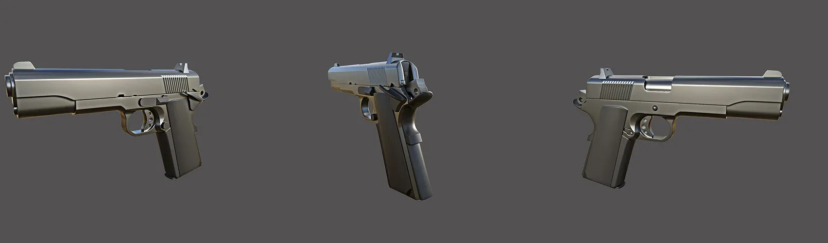Pistol High Poly 1