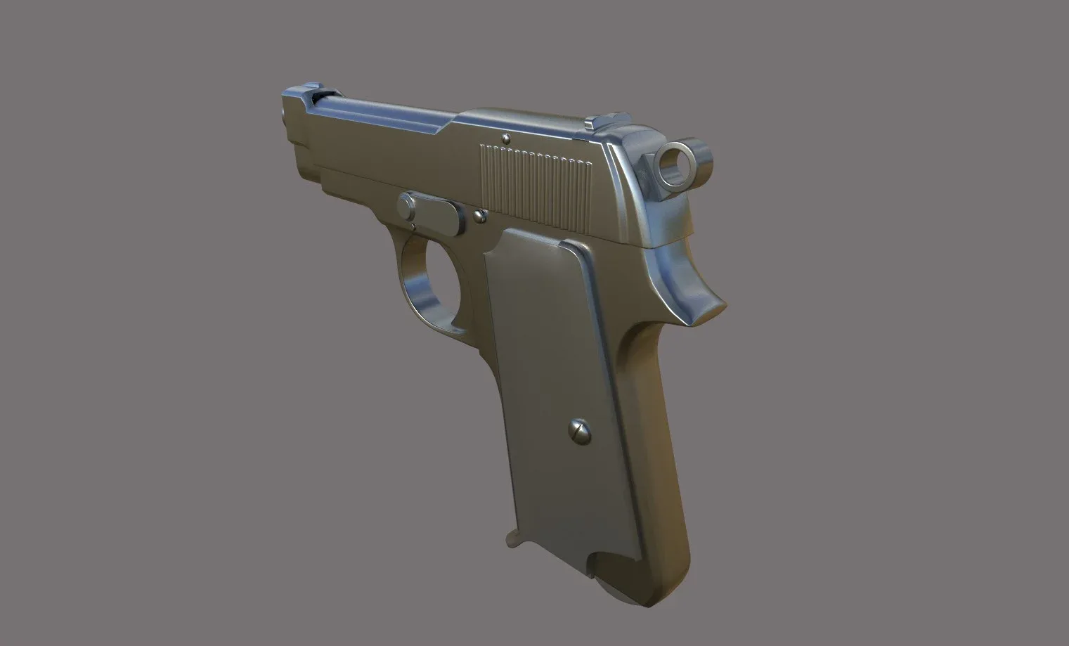 Pistol High Poly 3