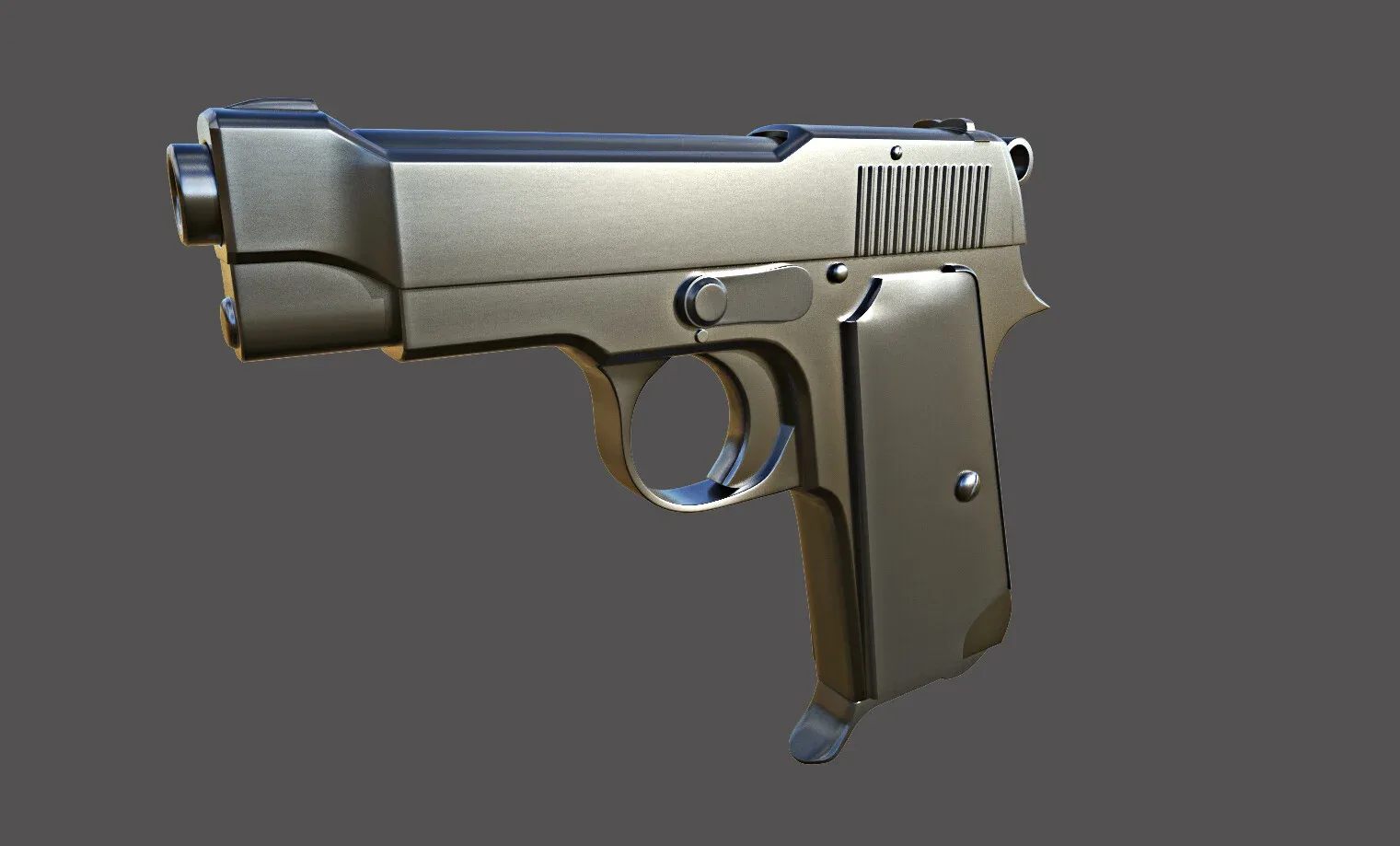 Pistol High Poly 3