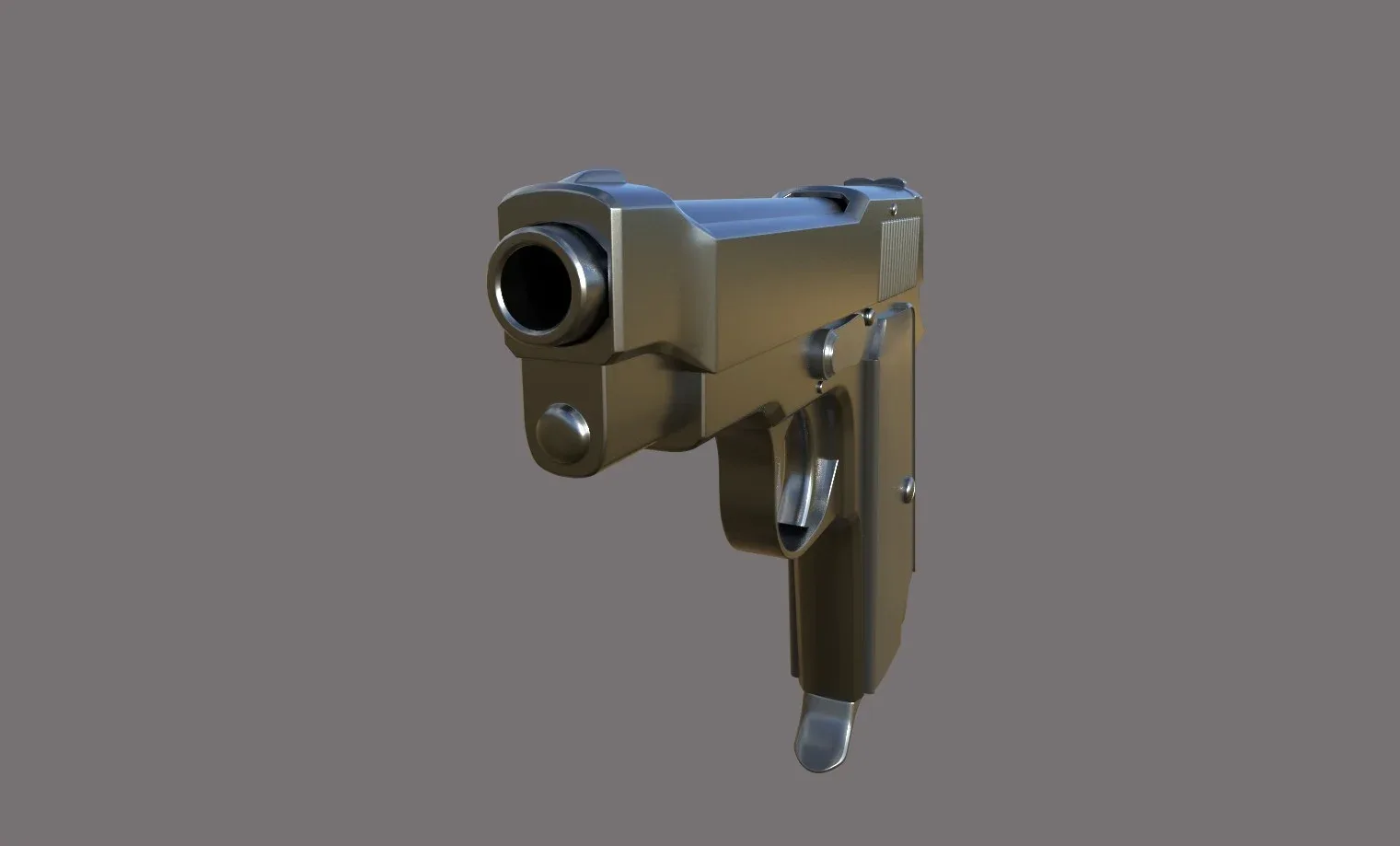 Pistol High Poly 3