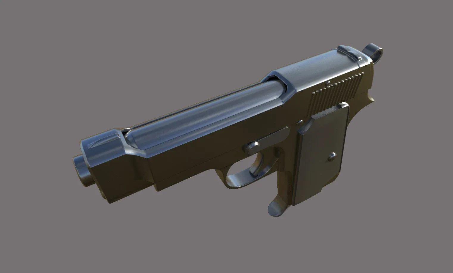 Pistol High Poly 3