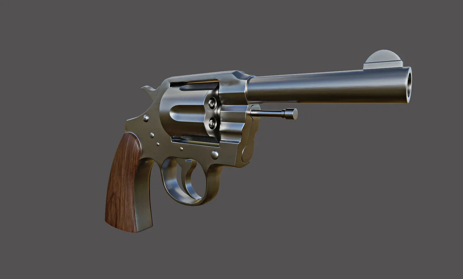 Revolver High Poly 1