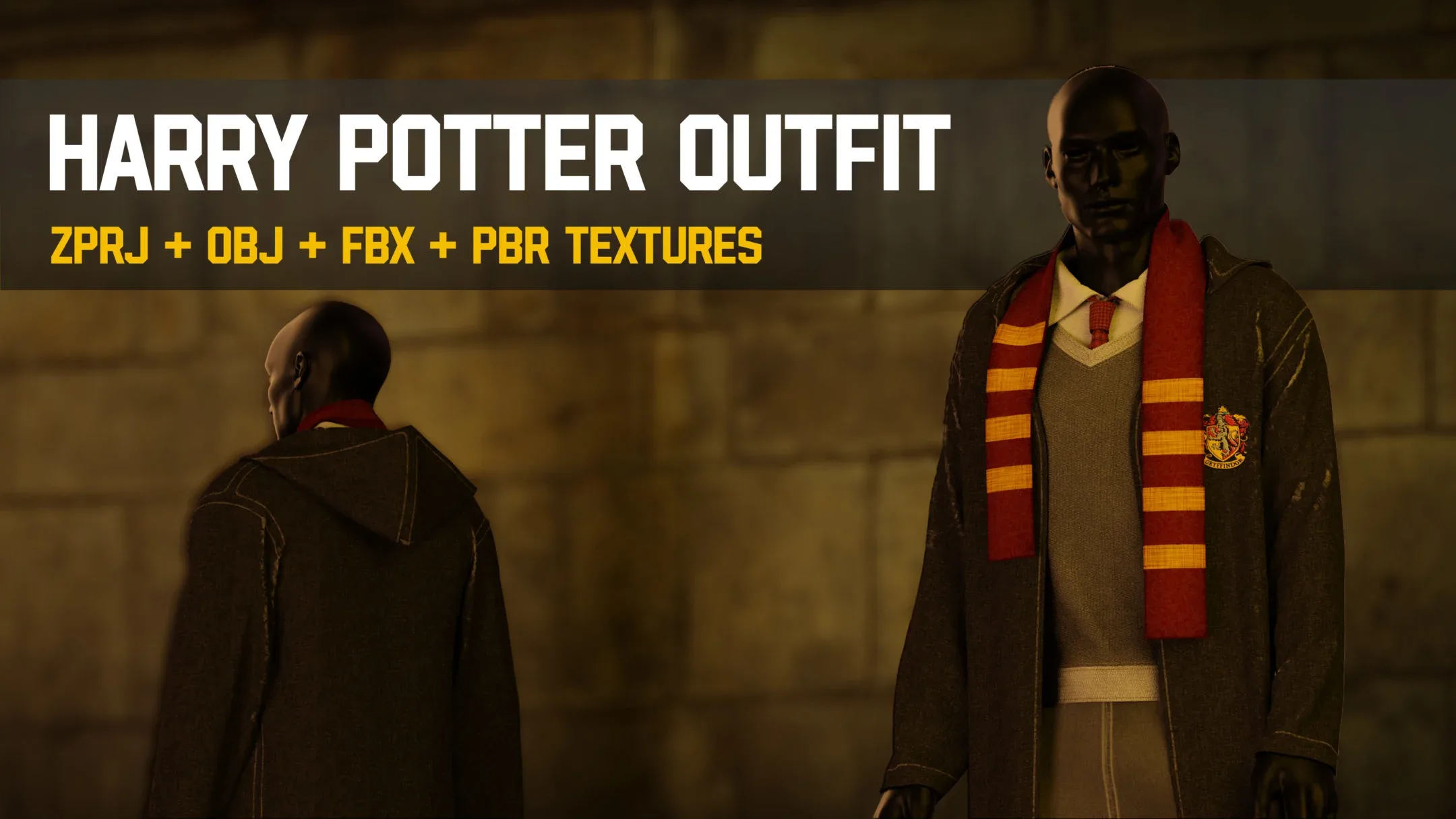 " Harry Potter Outfit " / ZPRJ - OBJ - FBX