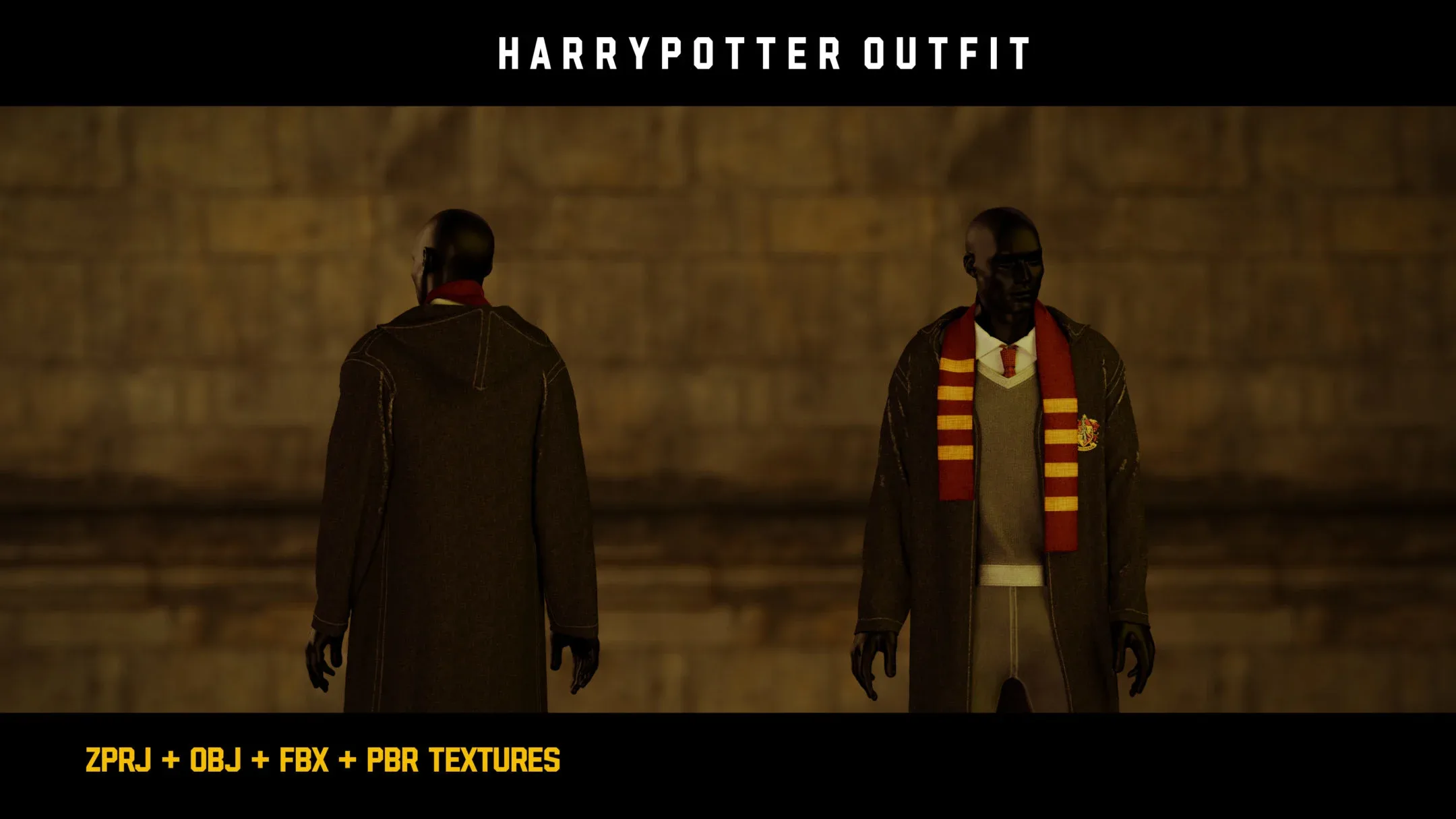 " Harry Potter Outfit " / ZPRJ - OBJ - FBX