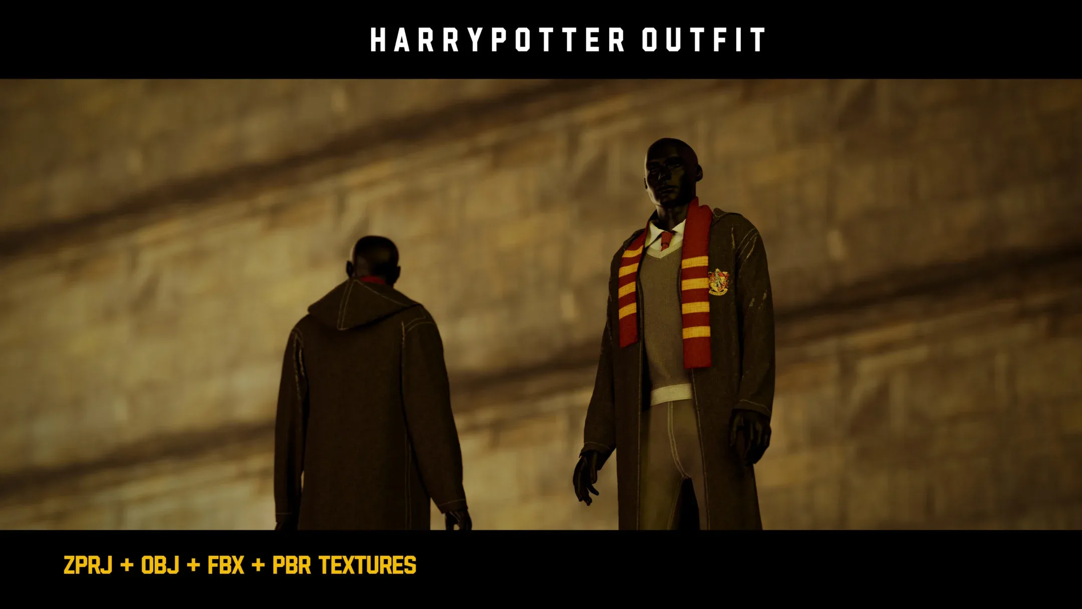 " Harry Potter Outfit " / ZPRJ - OBJ - FBX