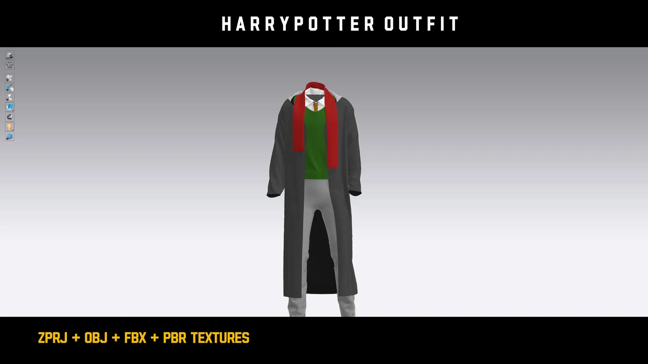 " Harry Potter Outfit " / ZPRJ - OBJ - FBX