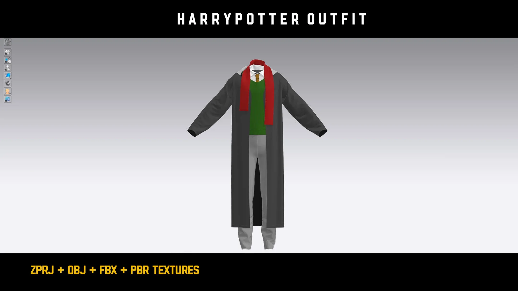 " Harry Potter Outfit " / ZPRJ - OBJ - FBX