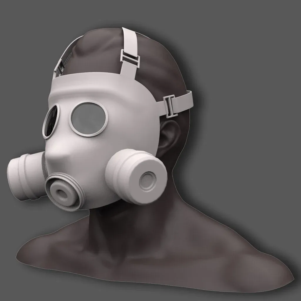 14 Gas Mask Base Mesh