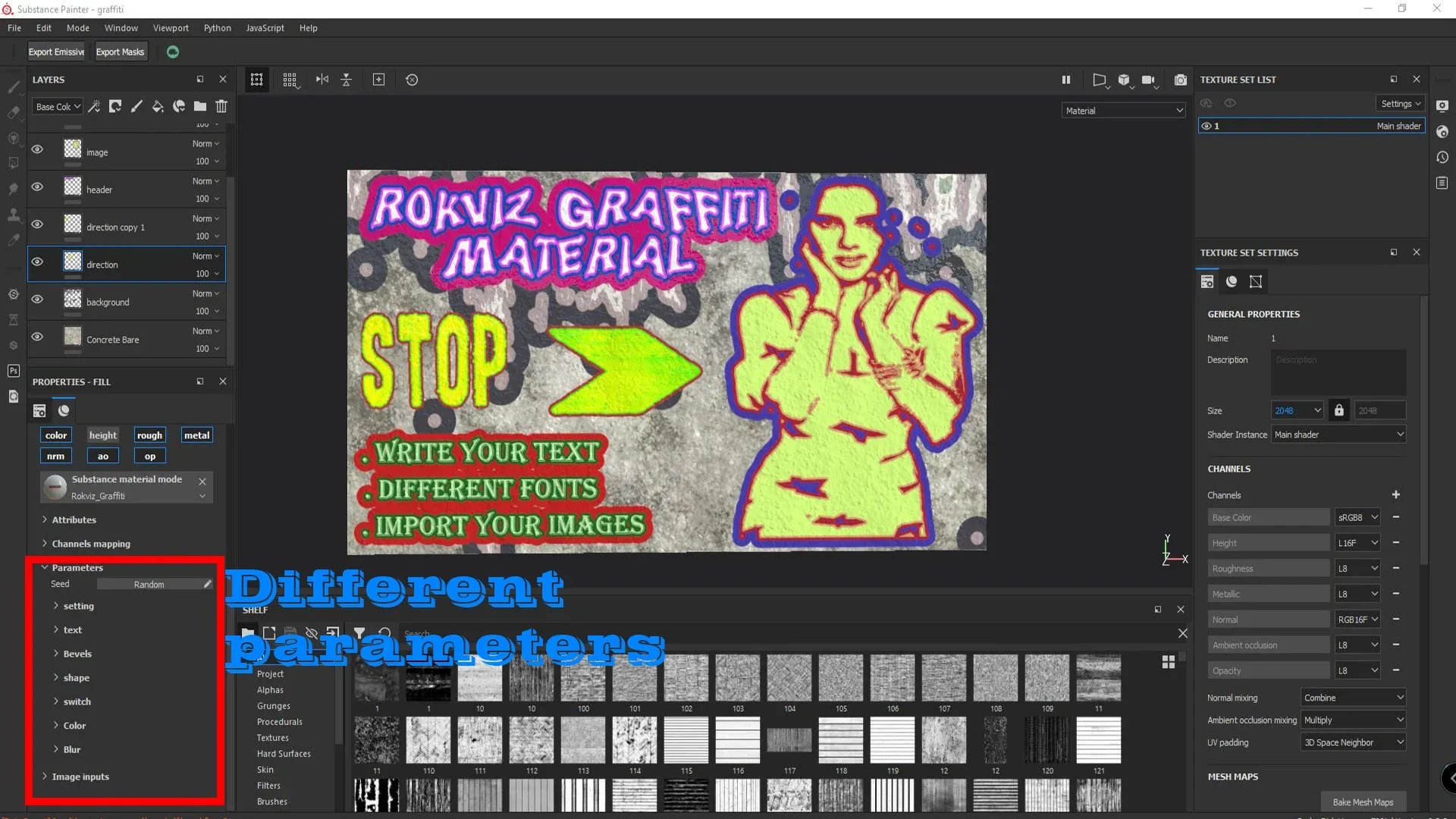 Graffiti Material ( Text And Image )