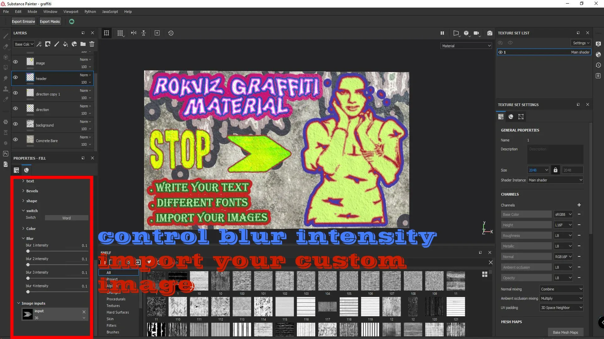 Graffiti Material ( Text And Image )