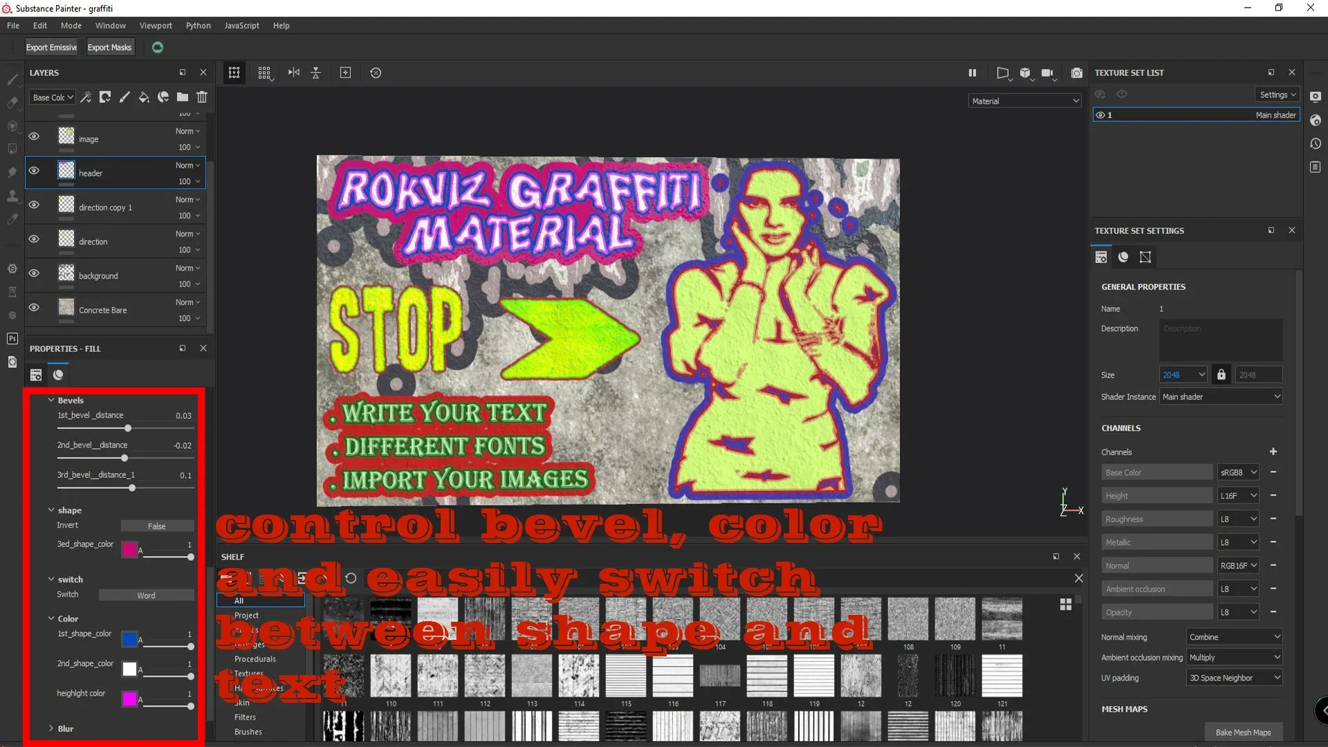 Graffiti Material ( Text And Image )