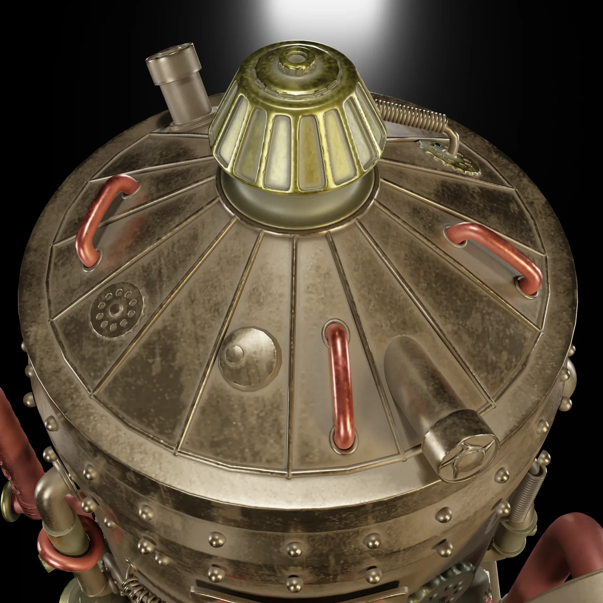 Time Displacement Capsule Clock and Pen Pot Figurine home decor 3D model