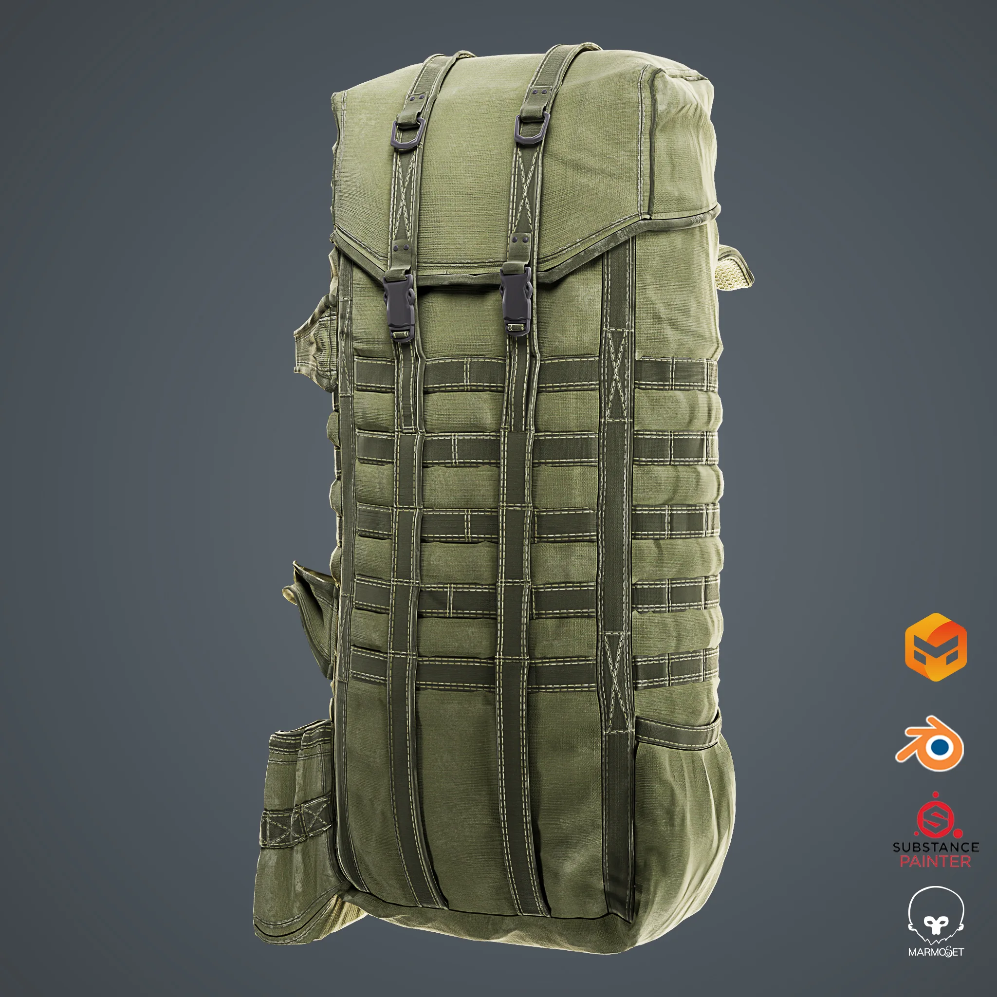 Military Tactical Props Vol.01 / Backpack and Vest