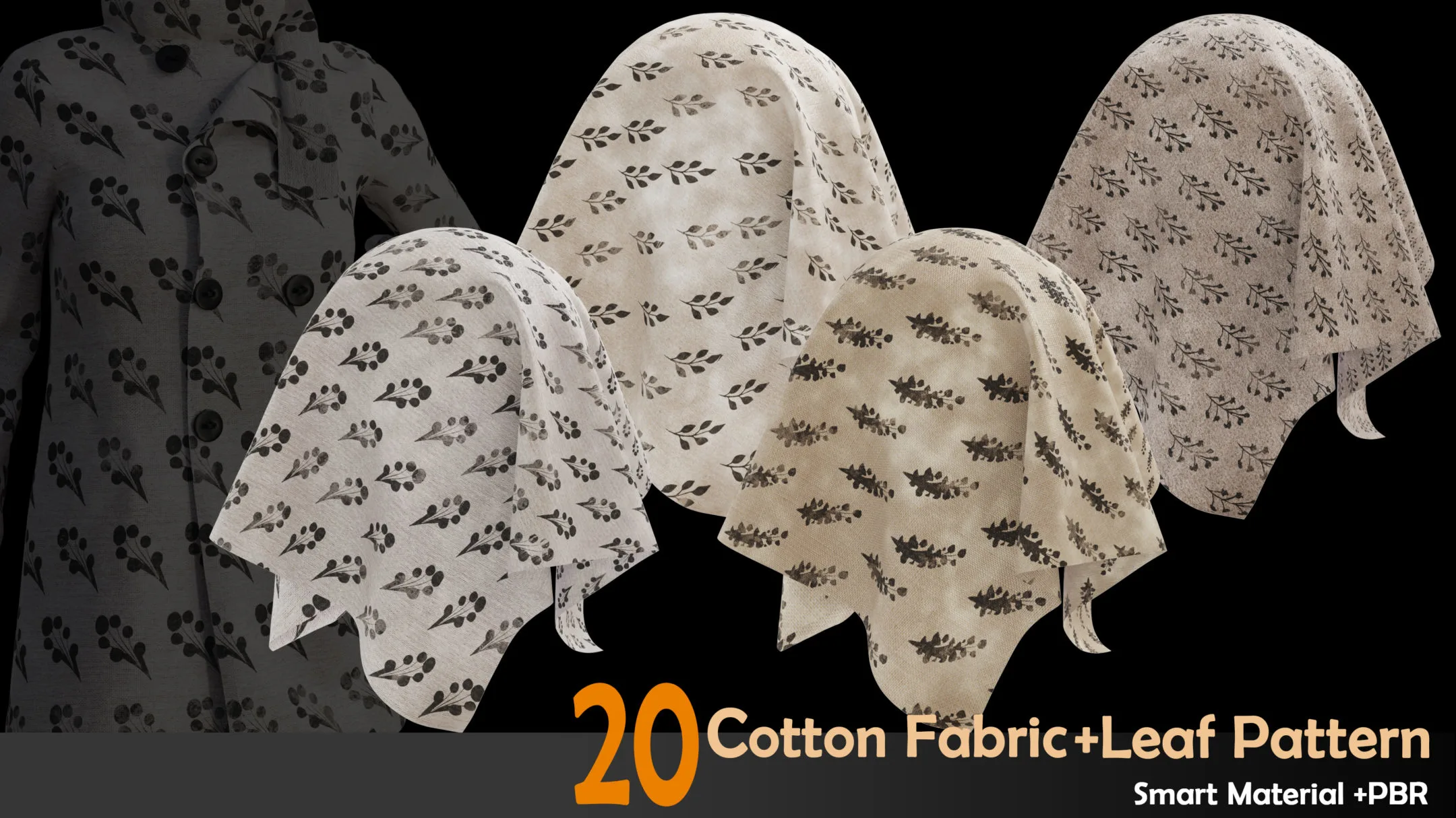 20 Patterned fabric Smart material+PBR