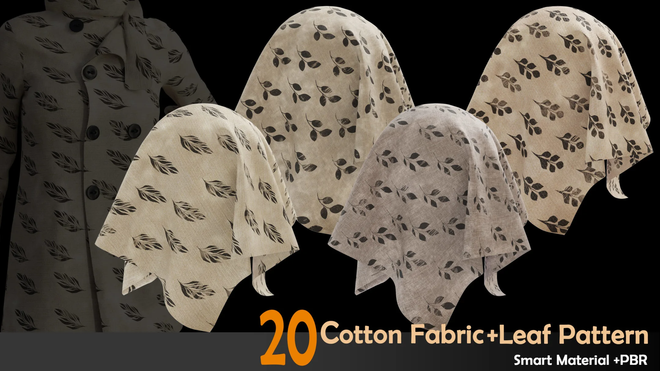 20 Patterned fabric Smart material+PBR