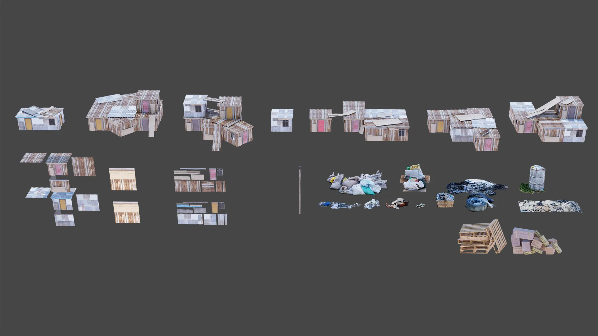 Slums Refugee Camp Favela Shanti Assets And Scene