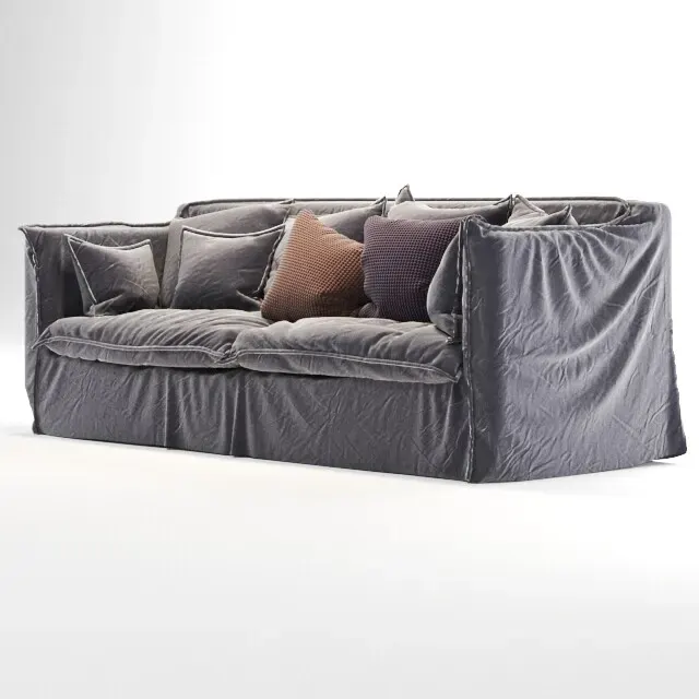 old gray sofa