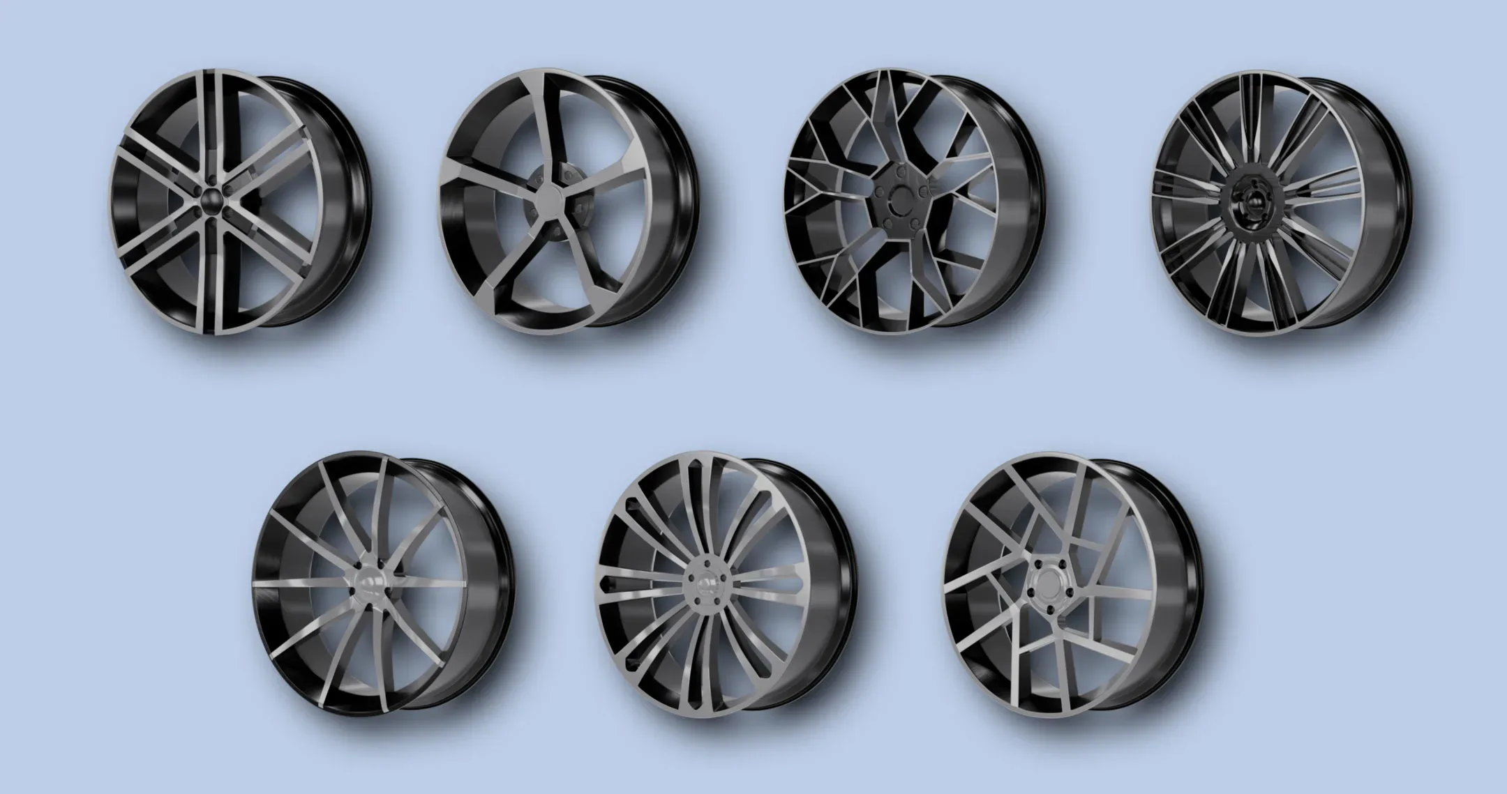 15 Sport Car Rim Base Mesh