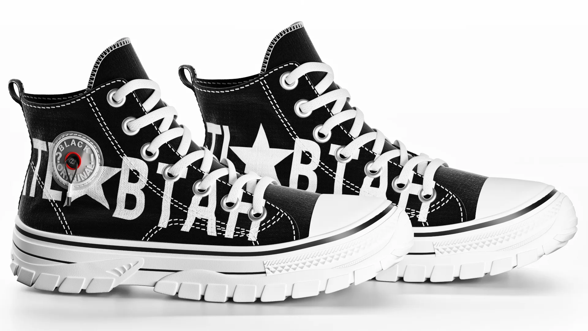 Sneakers Casual High-Top Black