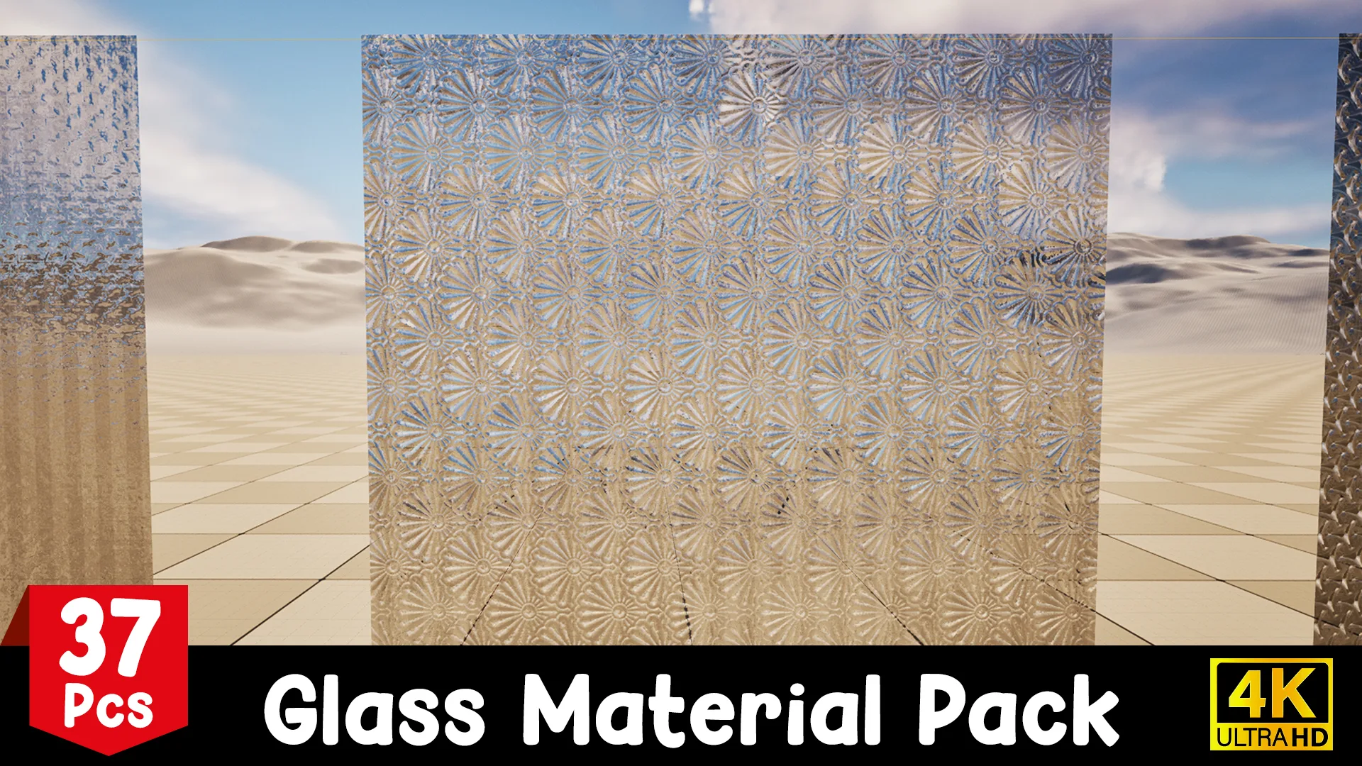 4K Pbr Glass Material Pack