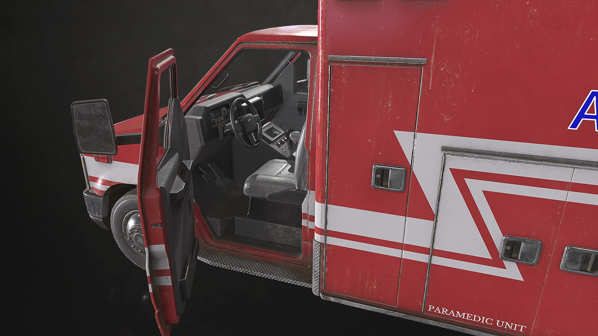 Ambulance Type 2 - Low Poly