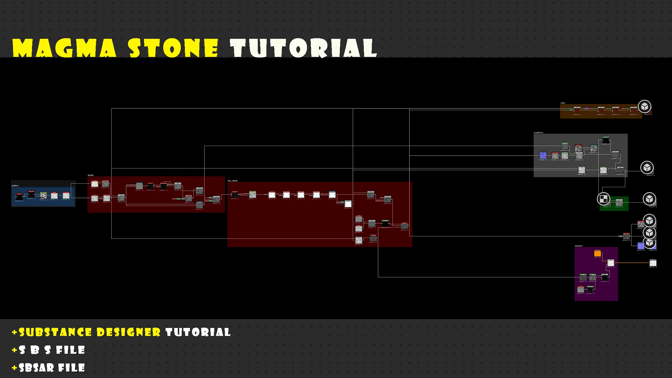 Magma Stone - Substance 3D Designer Tutorial