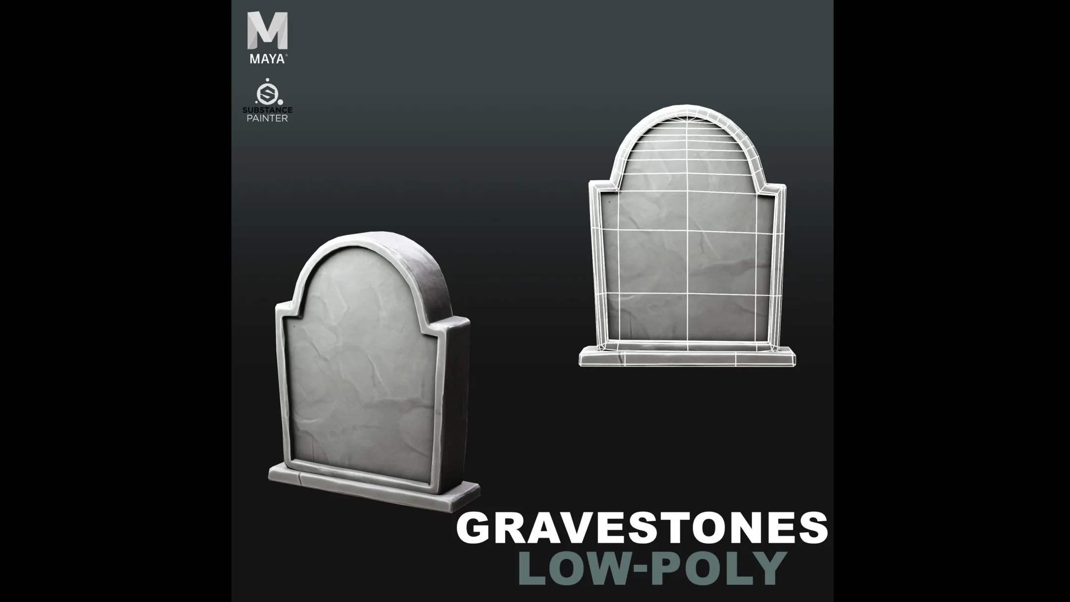 Stylized Gravestones / Tombstones