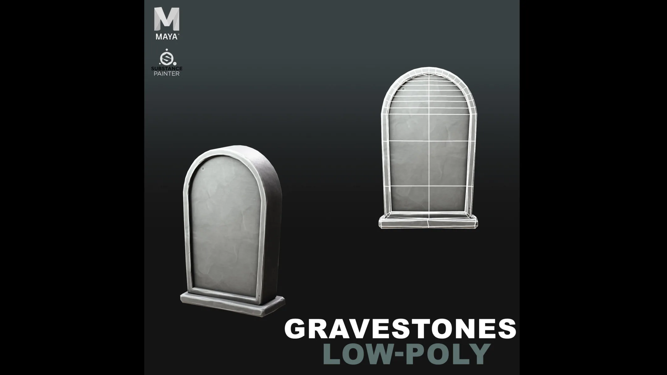 Stylized Gravestones / Tombstones