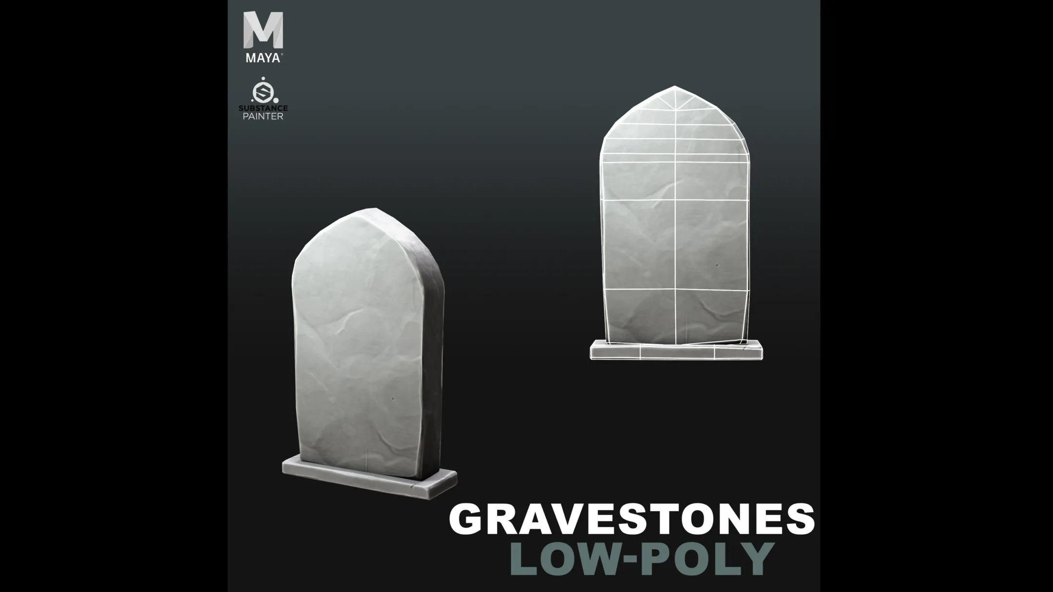 Stylized Gravestones / Tombstones