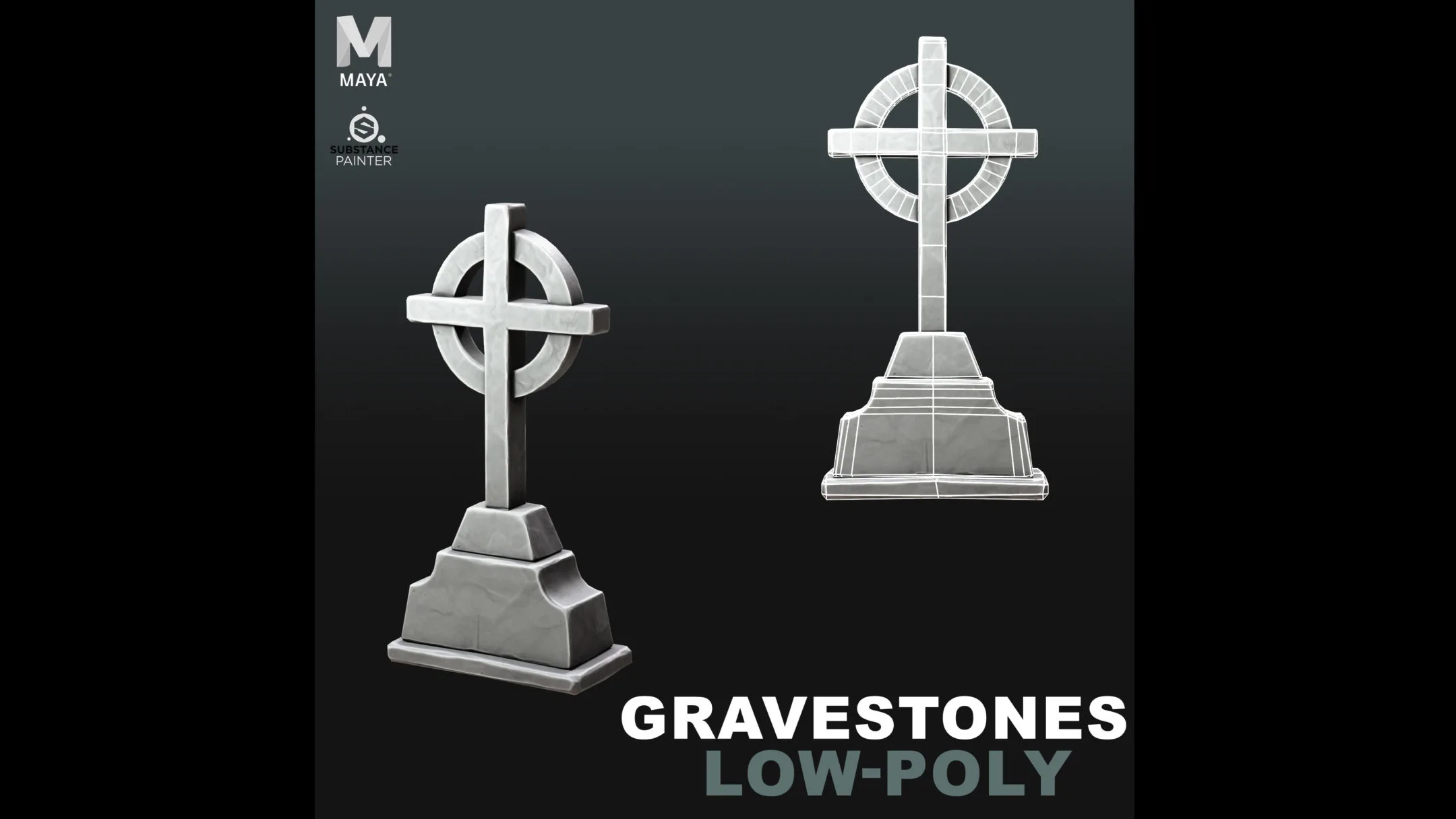 Stylized Gravestones / Tombstones