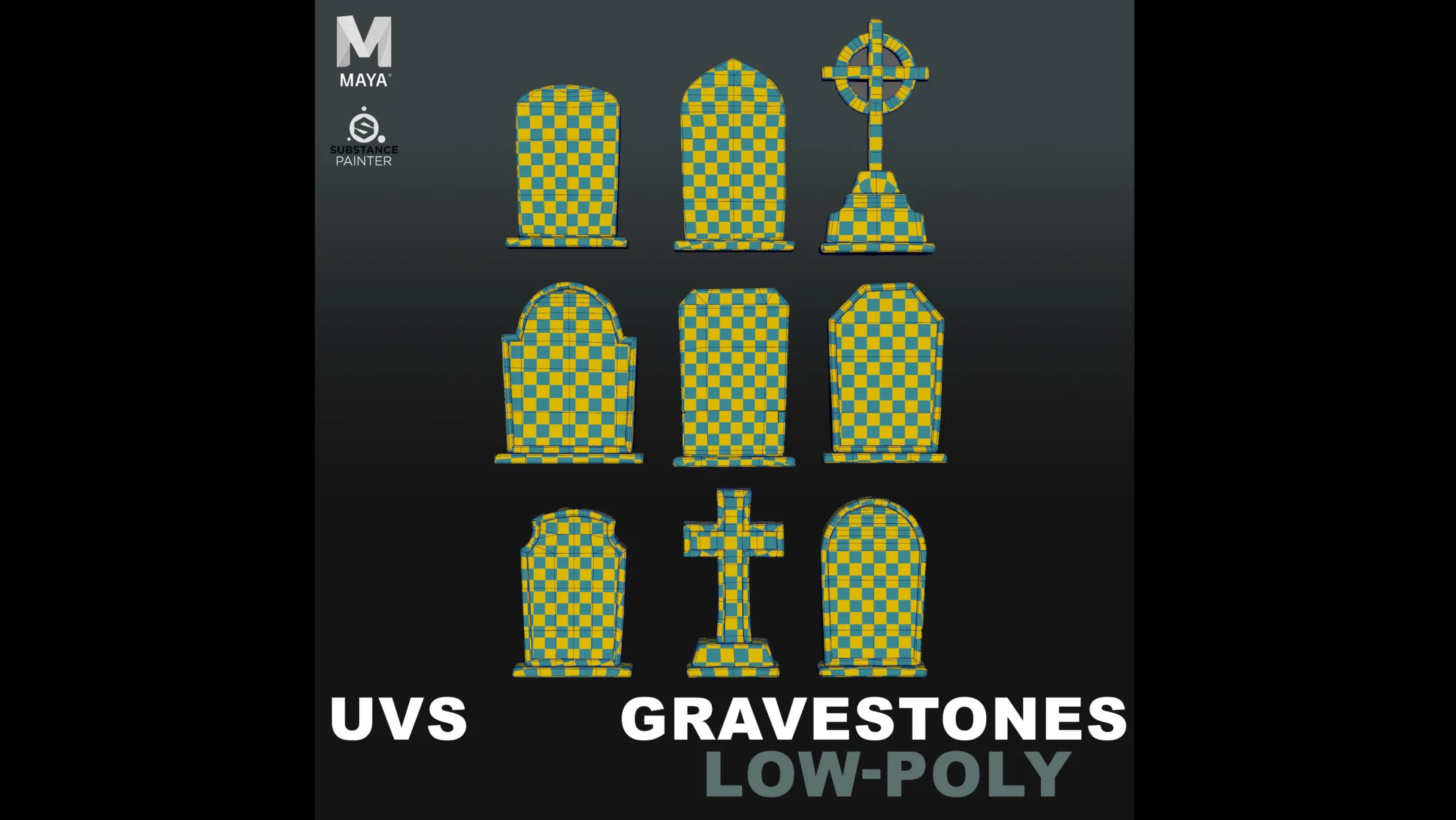 Stylized Gravestones / Tombstones