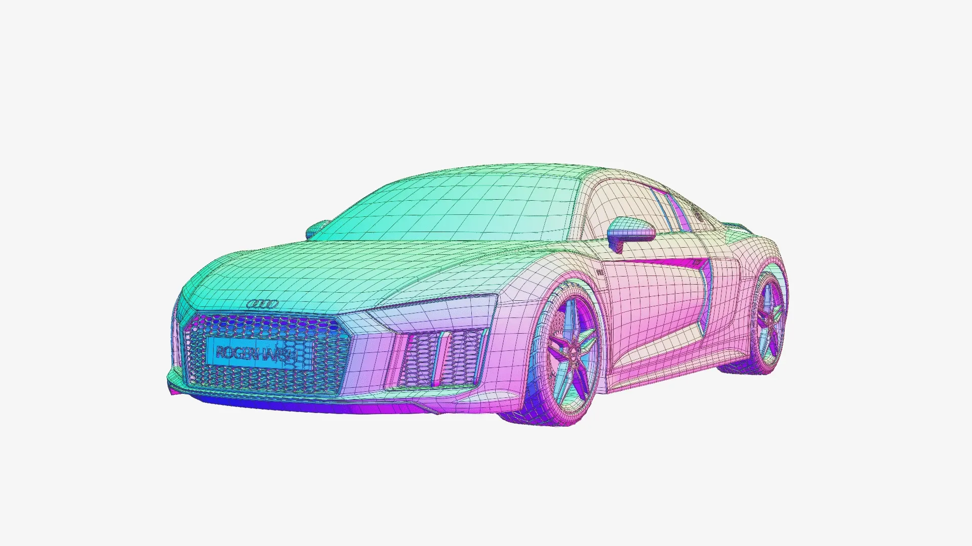 Audi R8 V10 Plus 3D model